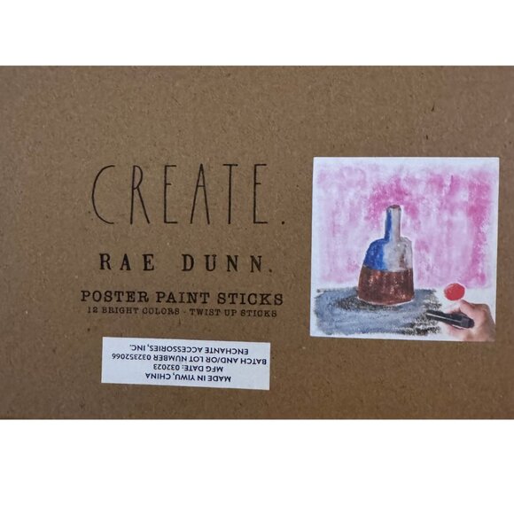 Rae Dunn Poster Paint Sticks 12 Colors NEW - Picture 4 of 4